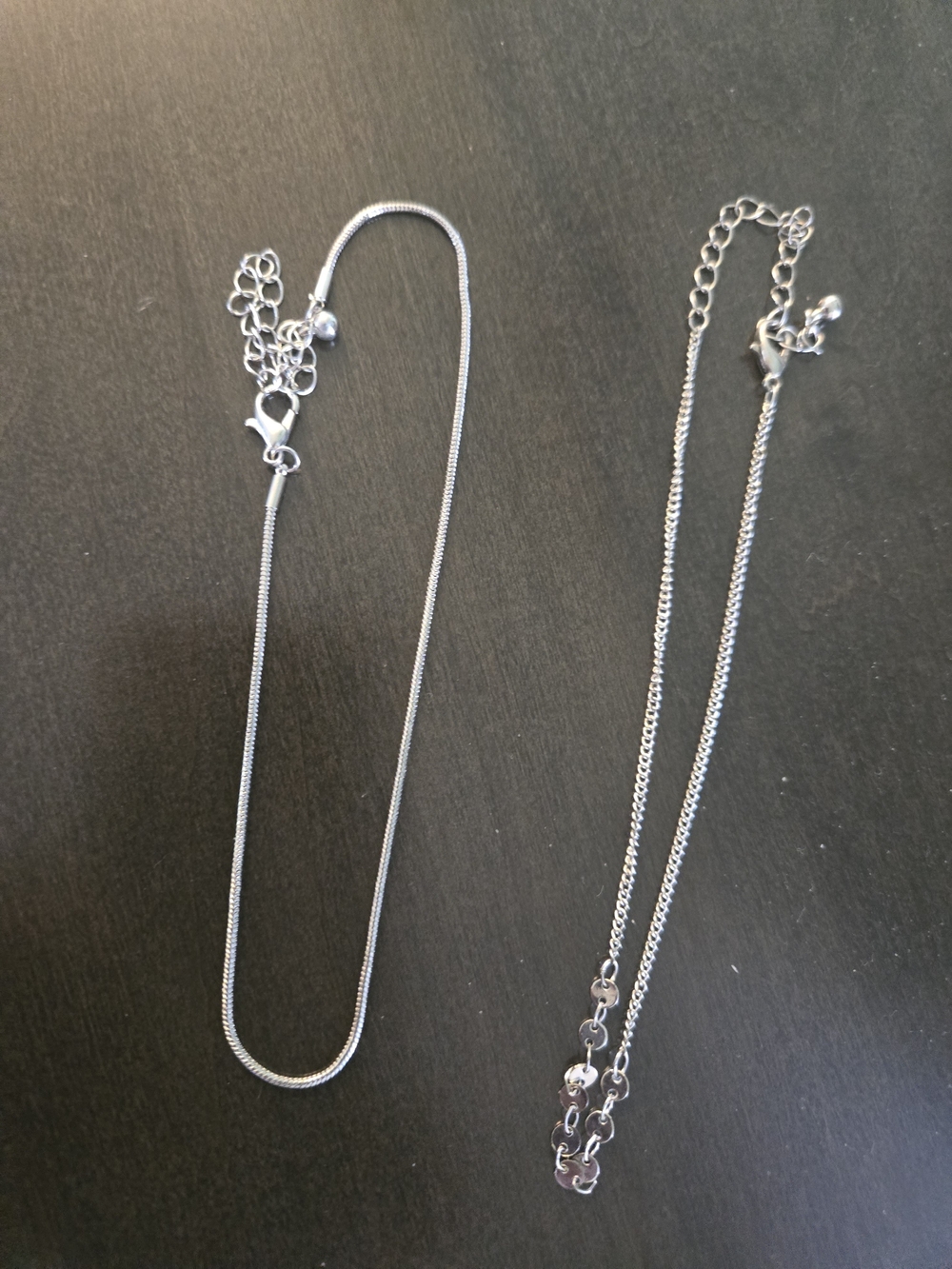 Sterling Silver Women’s Ankle Bracelets - Silver